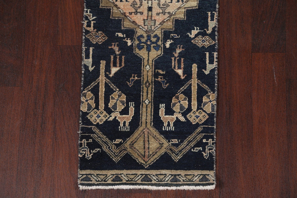 Handmade Ardebil Persian Runner Rug 2x13