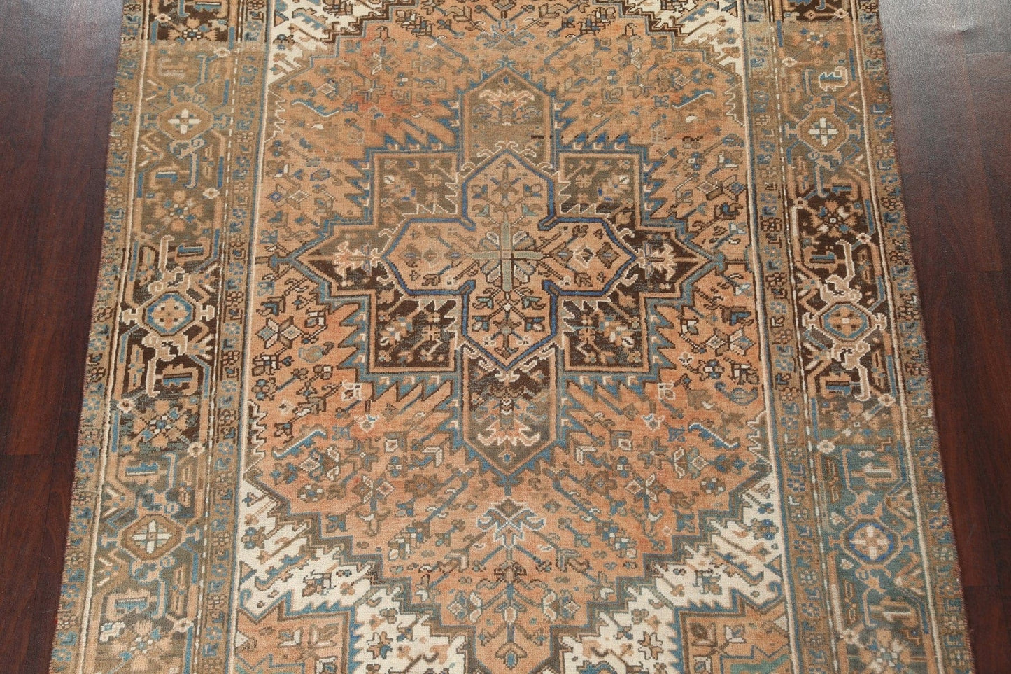 Geometric Heriz Persian Area Rug 6x9