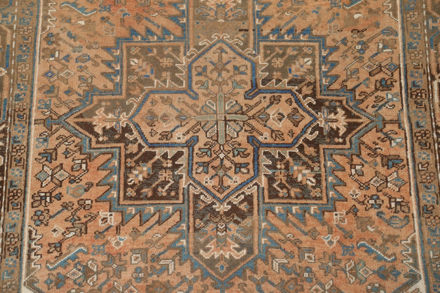 Geometric Heriz Persian Area Rug 6x9