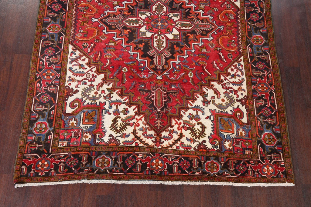 Geometric Heriz Persian Area Rug 7x9