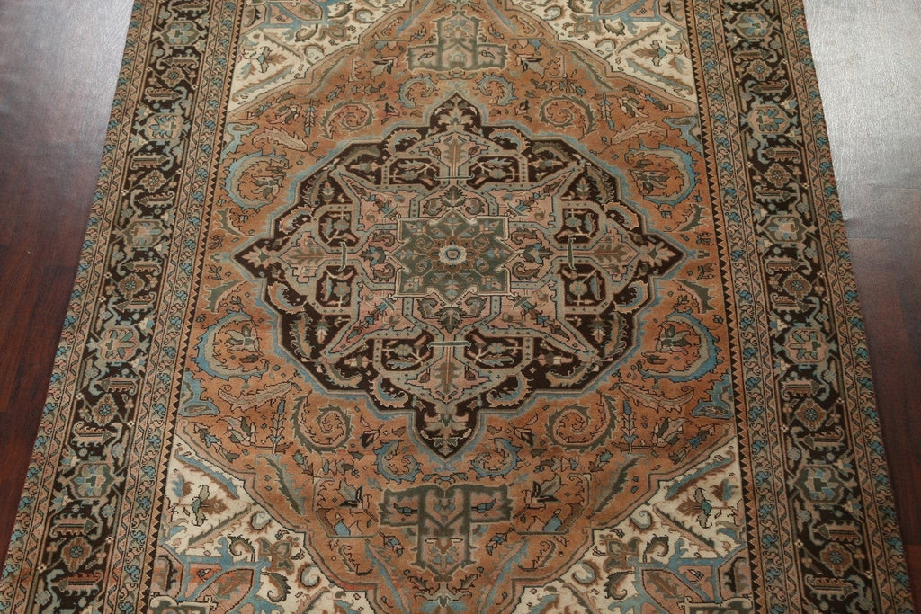 Handmade Wool Heriz Persian Rug 8x11