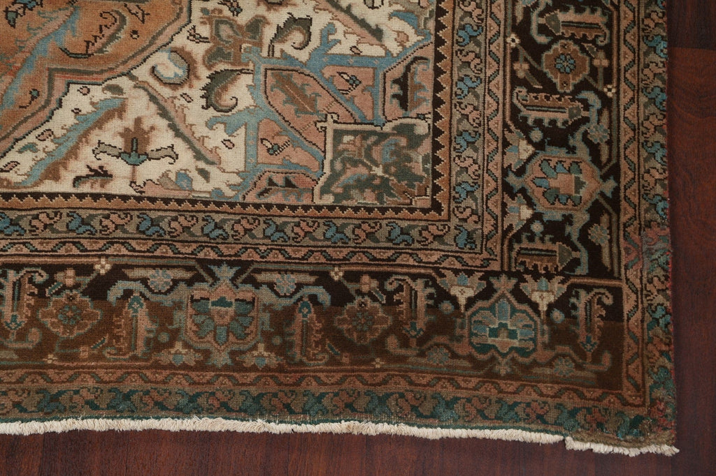 Handmade Wool Heriz Persian Rug 8x11