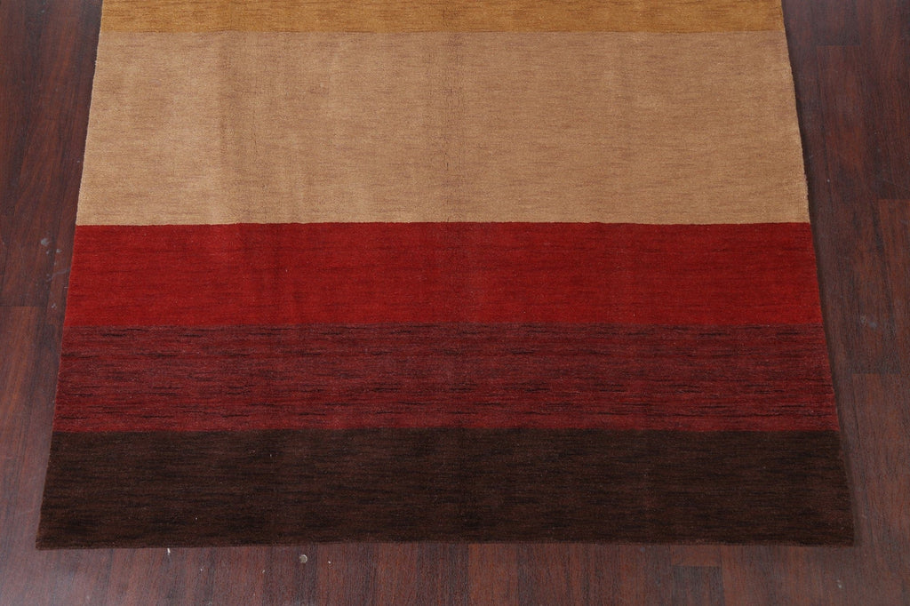 Striped Gabbeh Oriental Area Rug 7x10