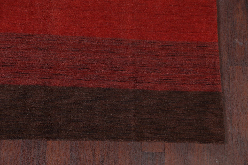 Striped Gabbeh Oriental Area Rug 7x10