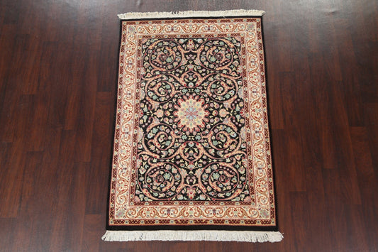 Vegetable Dye Aubusson Wool Area Rug 4x6