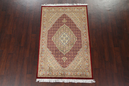 Vegetable Dye Tabriz Mahi Handmade Rug 4x6