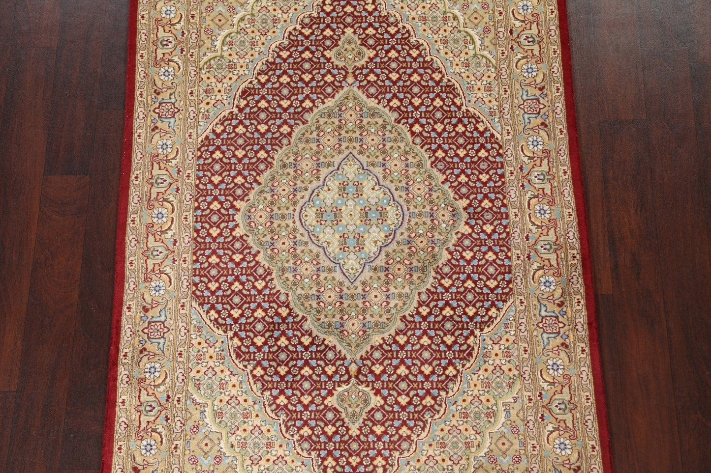 Vegetable Dye Tabriz Mahi Handmade Rug 4x6