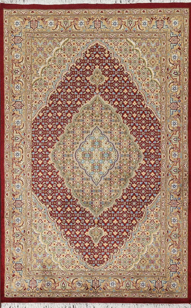 Vegetable Dye Tabriz Mahi Handmade Rug 4x6