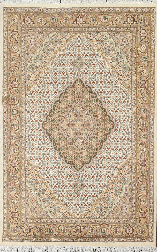 Vegetable Dye Tabriz Mahi Area Rug 4x6