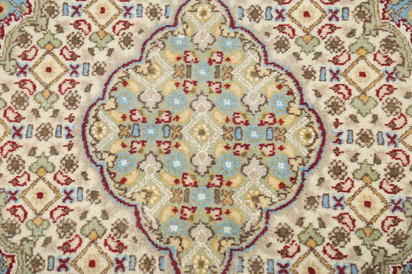 Vegetable Dye Tabriz Mahi Handmade Rug 4x6