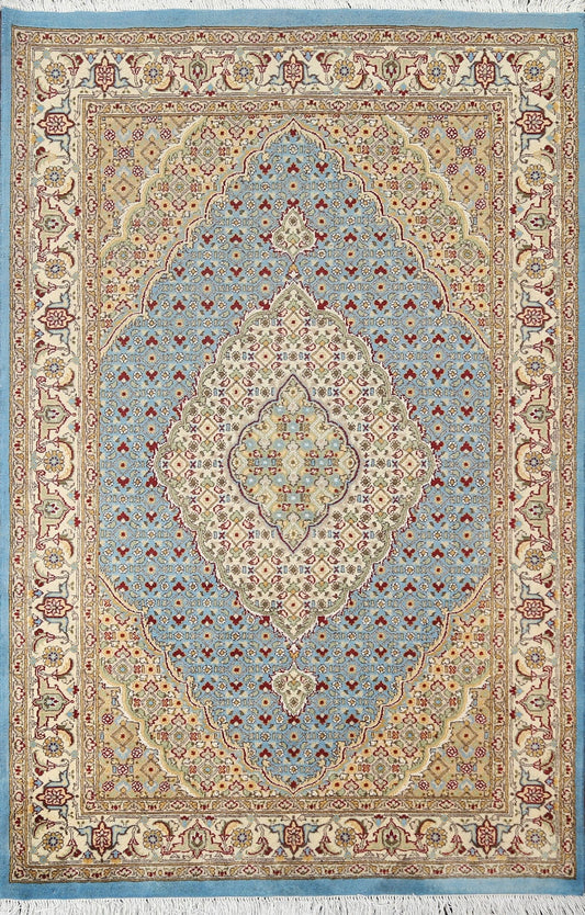 Vegetable Dye Tabriz Mahi Handmade Rug 4x6