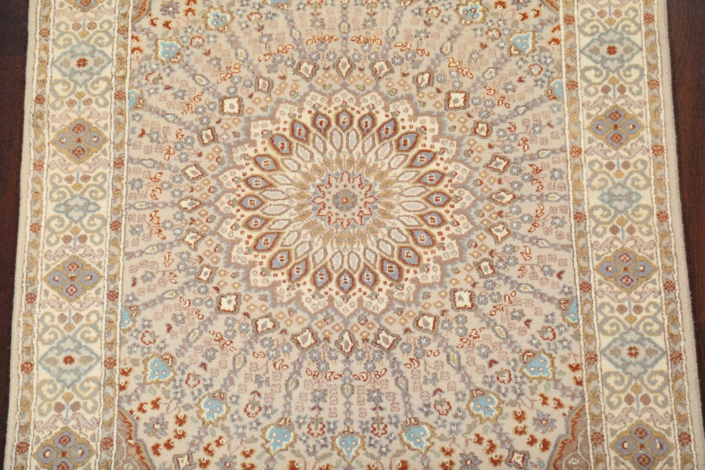 Vegetable Dye Wool/ Silk Tabriz Handmade Rug 4x6