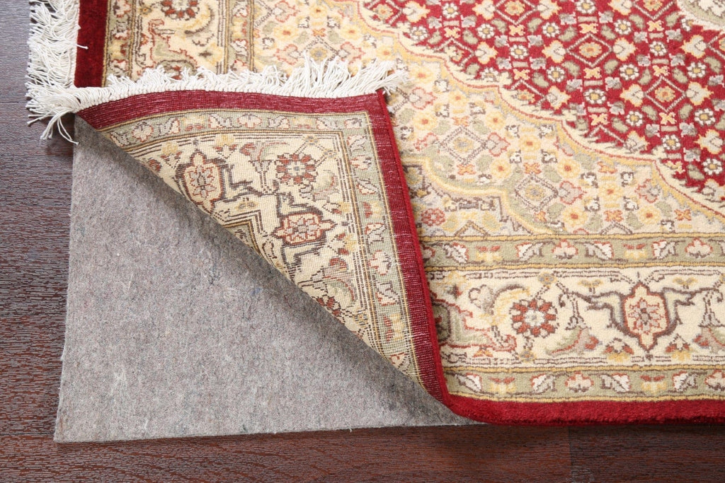 Vegetable Dye Red Tabriz Mahi Area Rug 4x6