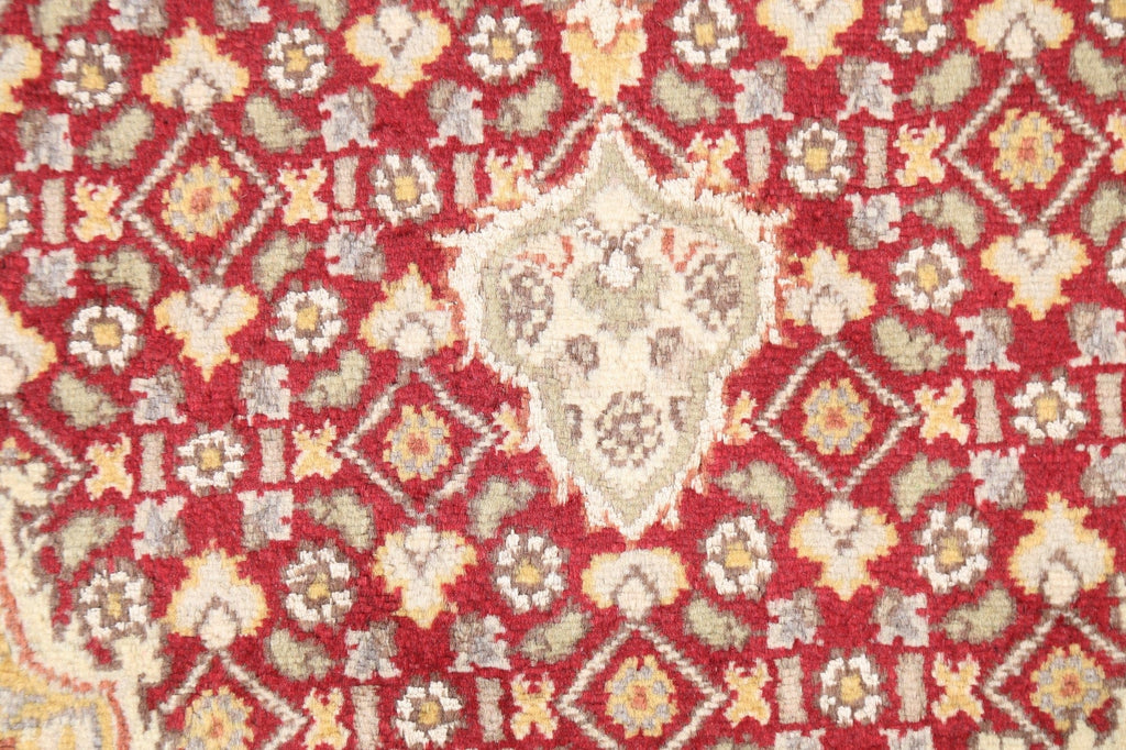 Vegetable Dye Red Tabriz Mahi Area Rug 4x6