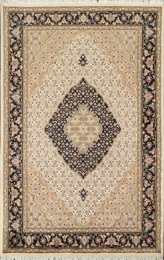 Vegetable Dye Tabriz Mahi Area Rug 4x6