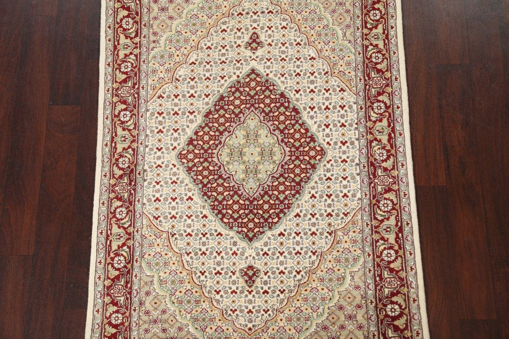 Vegetable Dye Tabriz Mahi Wool Area Rug 4x6