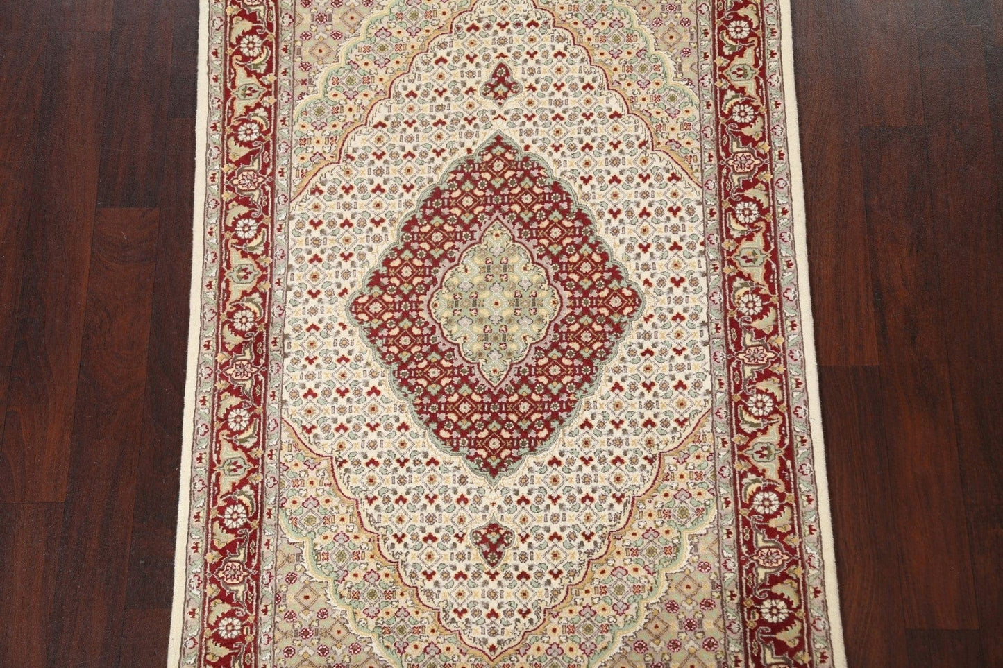 Vegetable Dye Tabriz Mahi Wool Area Rug 4x6