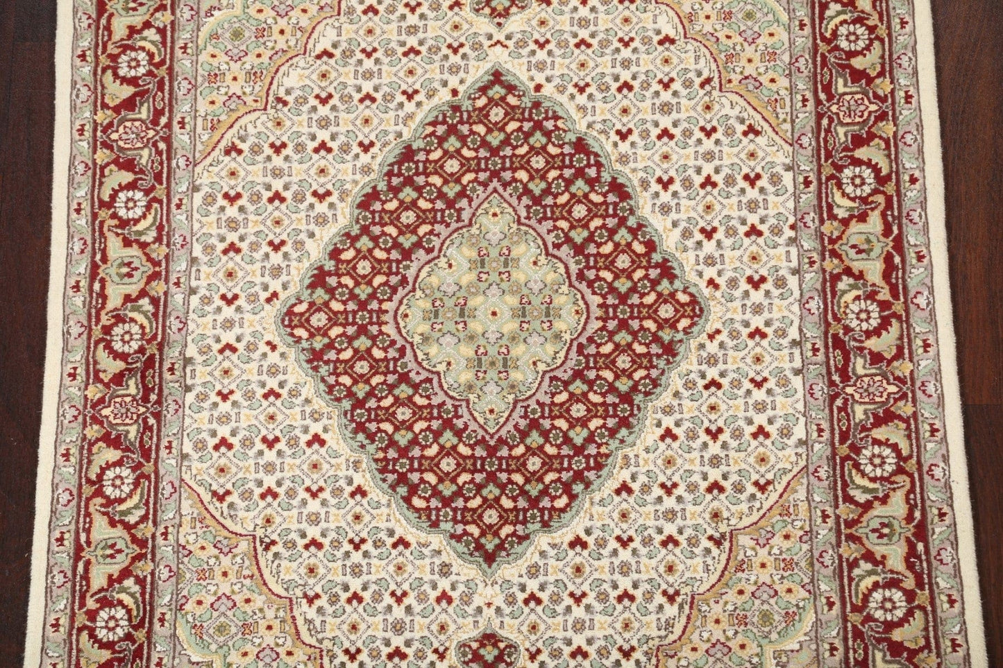 Vegetable Dye Tabriz Mahi Wool Area Rug 4x6