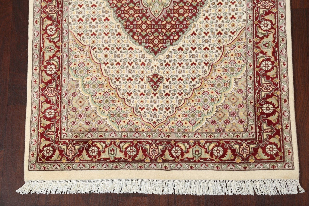 Vegetable Dye Tabriz Mahi Wool Area Rug 4x6