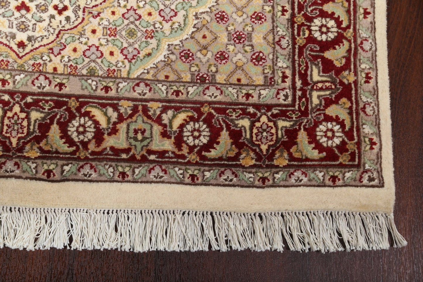 Vegetable Dye Tabriz Mahi Wool Area Rug 4x6