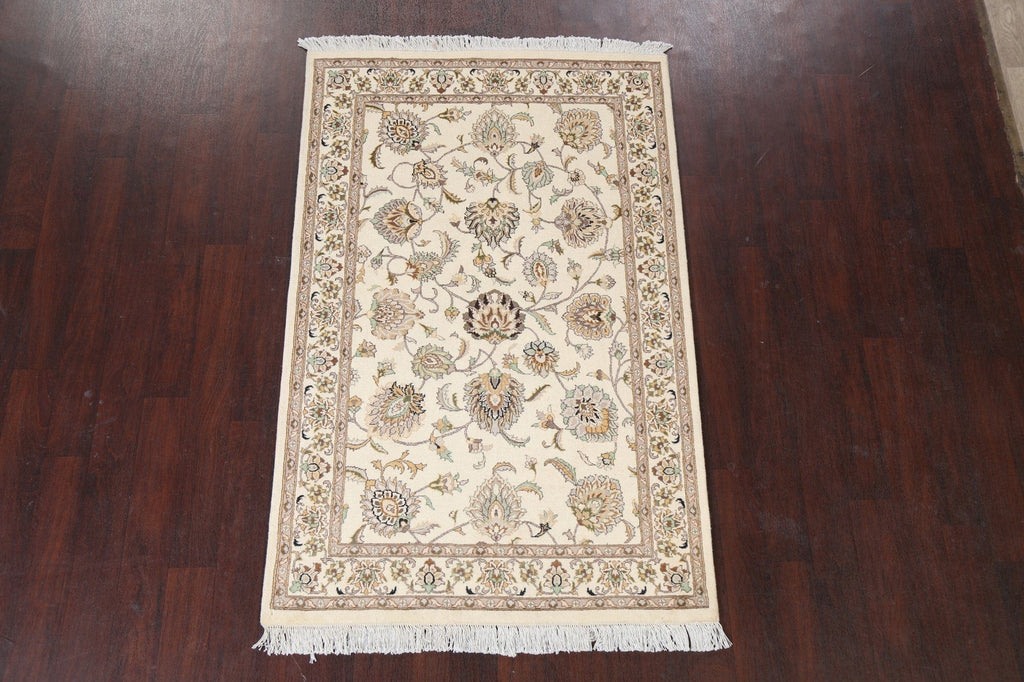 Vegetable Dye Tabriz Handmade Rug 4x6