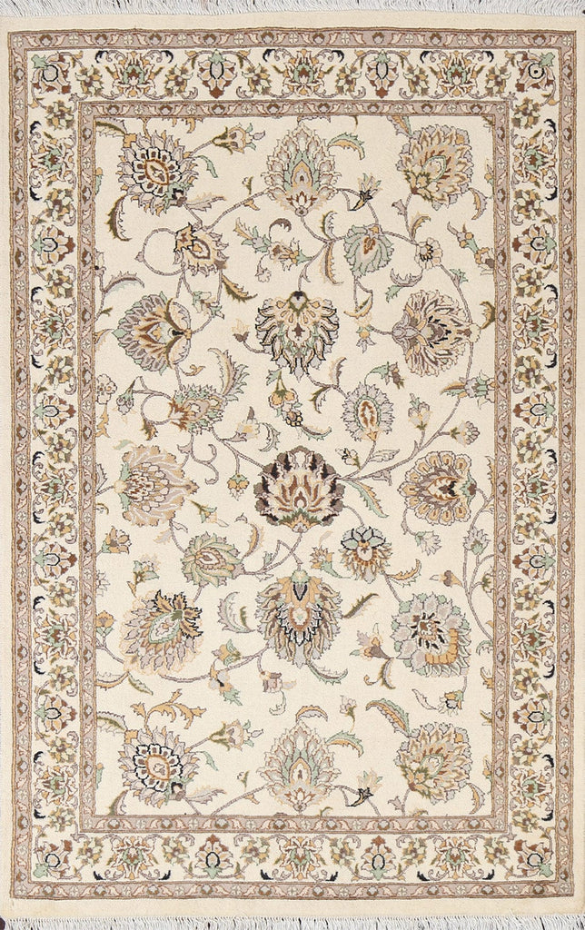 Vegetable Dye Tabriz Handmade Rug 4x6