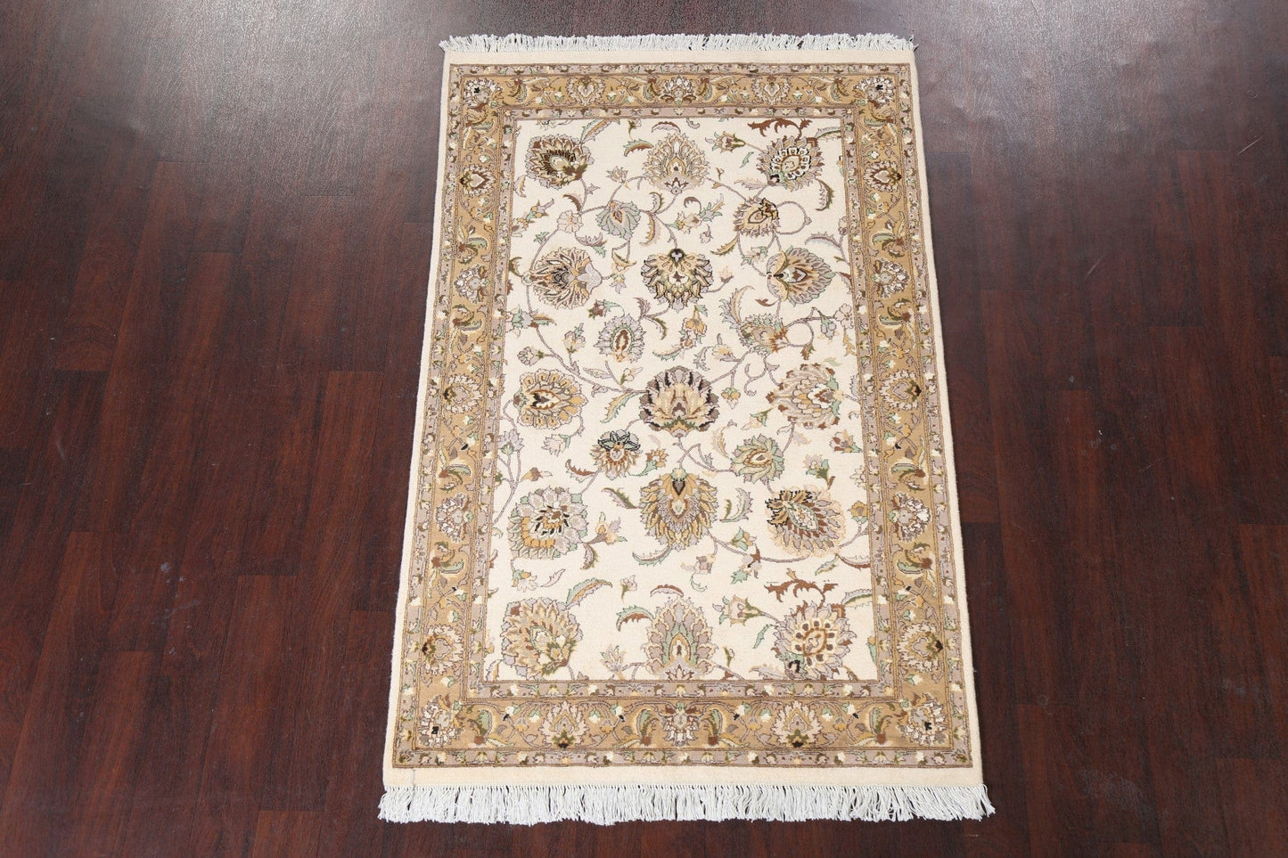 Vegetable Dye Tabriz Oriental Area Rug 4x6