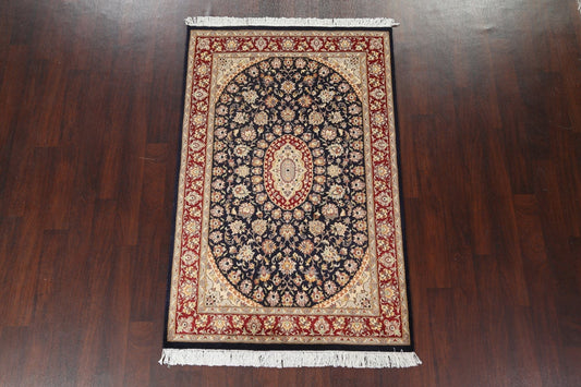 Vegetable Dye Aubusson Wool Area Rug 4x6