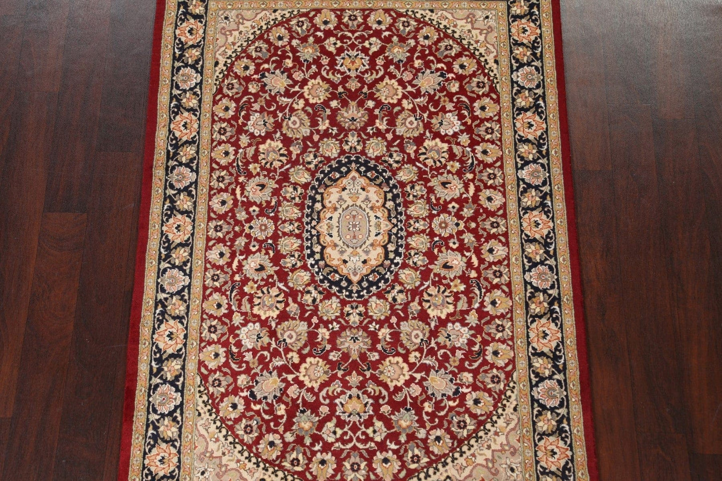 Vegetable Dye Aubusson Handmade Rug 4x6