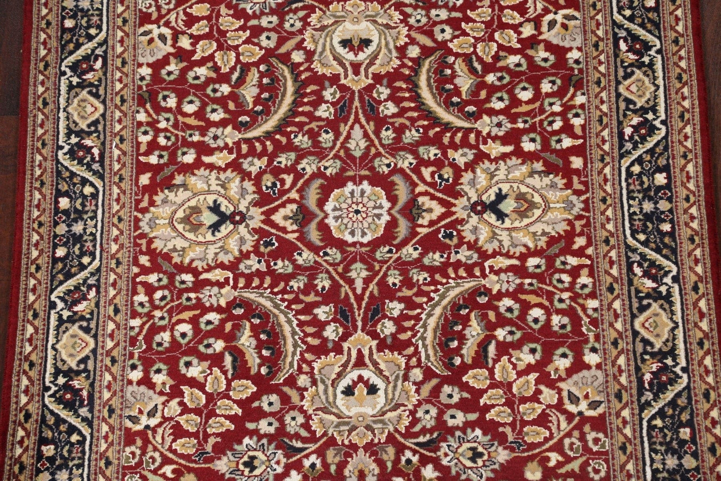 Vegetable Dye Aubusson Hand-Knotted Area Rug 4x6