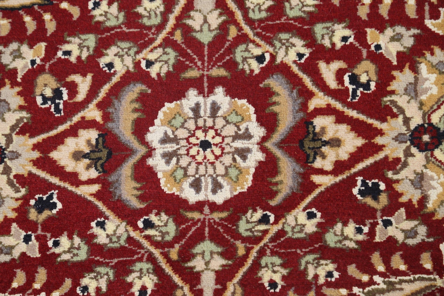 Vegetable Dye Aubusson Hand-Knotted Area Rug 4x6