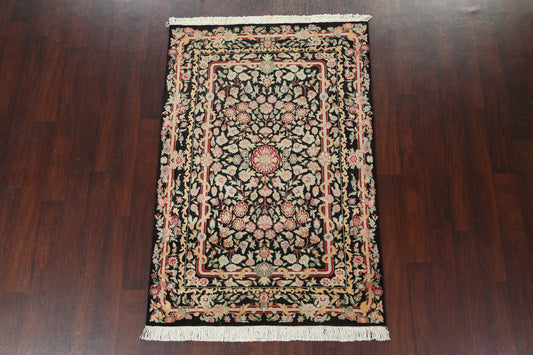Vegetable Dye Aubusson Hand-Knotted Area Rug 4x6