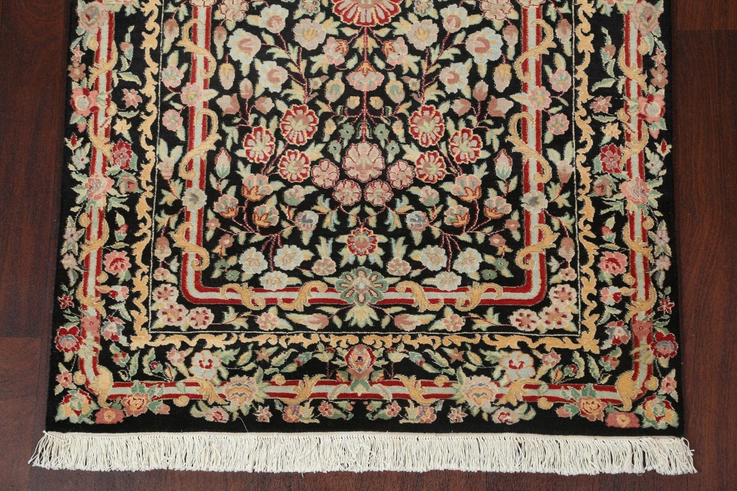 Vegetable Dye Aubusson Hand-Knotted Area Rug 4x6