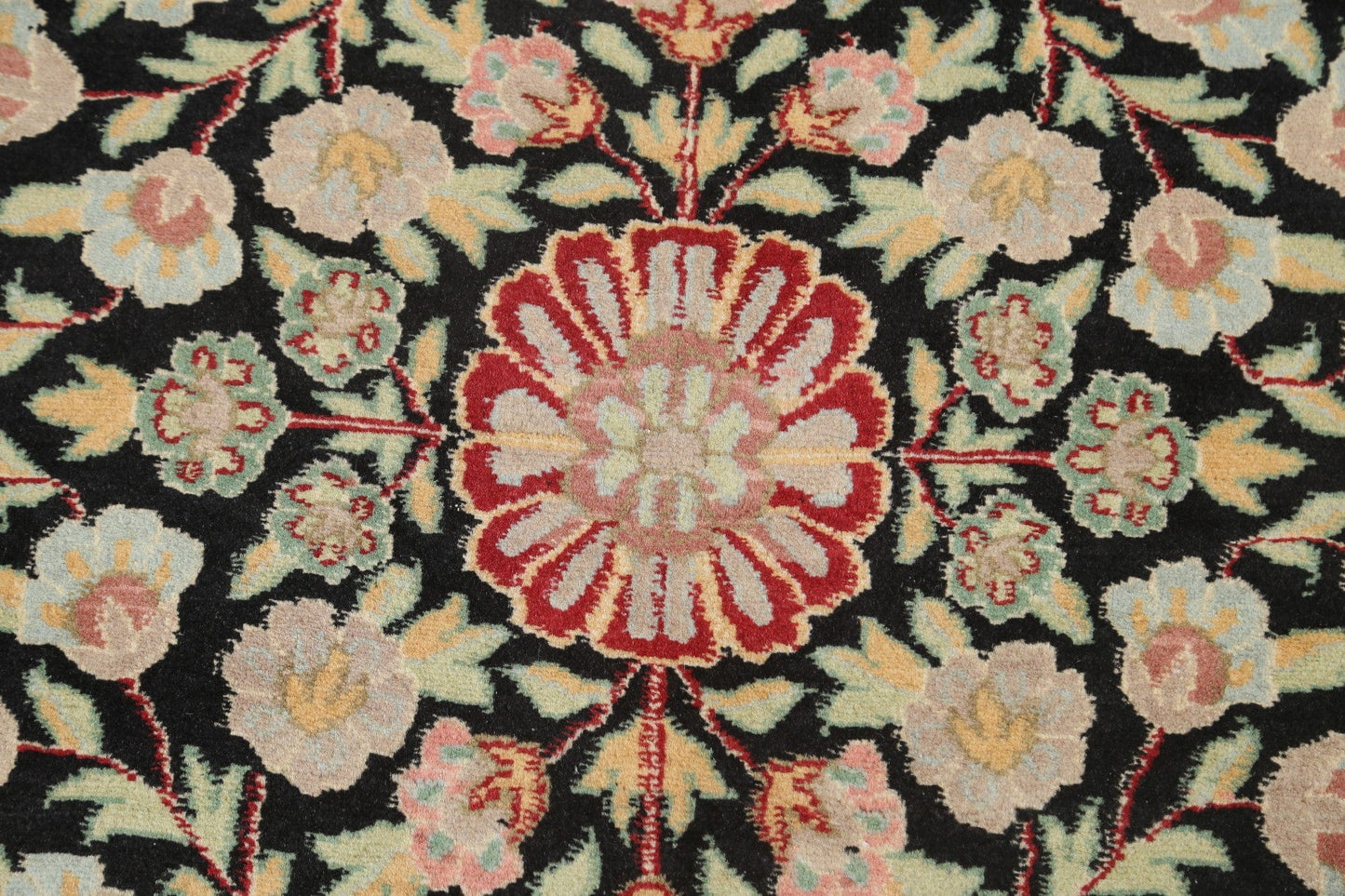 Vegetable Dye Aubusson Hand-Knotted Area Rug 4x6