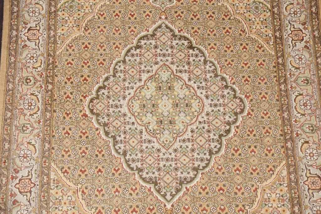 Vegetable Dye Tabriz Mahi Handmade Area Rug 4x6