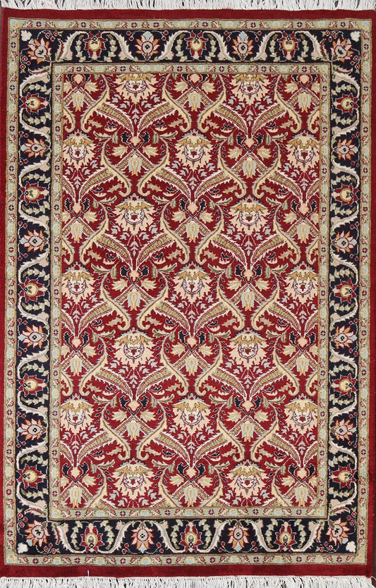 Vegetable Dye Aubusson Handmade Area Rug 4x6