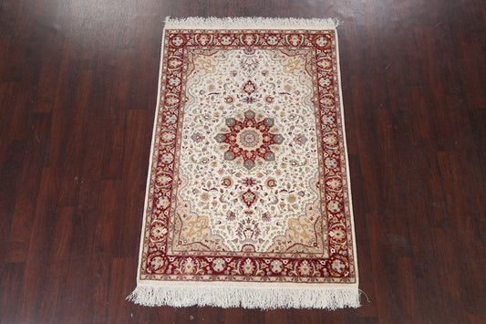 Vegetable Dye Tabriz Wool Handmade Rug 4x6