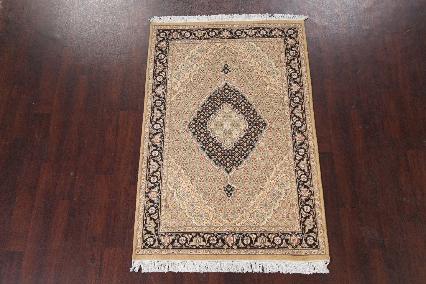 Vegetable Dye Tabriz Mahi Area Rug 4x6