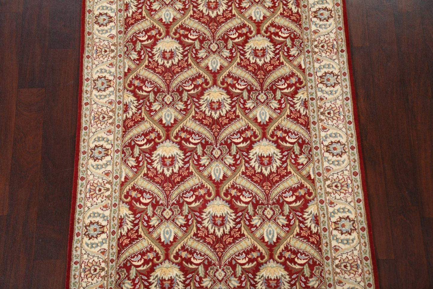 Vegetable Dye Aubusson Wool/ Silk Handmade Rug 4x6