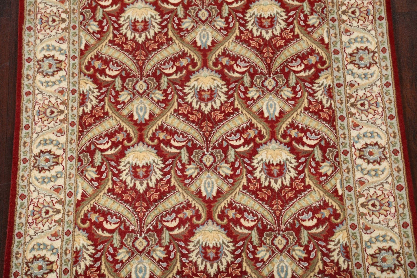 Vegetable Dye Aubusson Wool/ Silk Handmade Rug 4x6