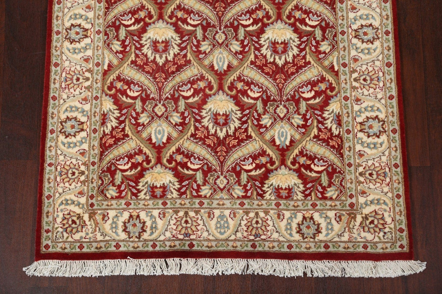 Vegetable Dye Aubusson Wool/ Silk Handmade Rug 4x6