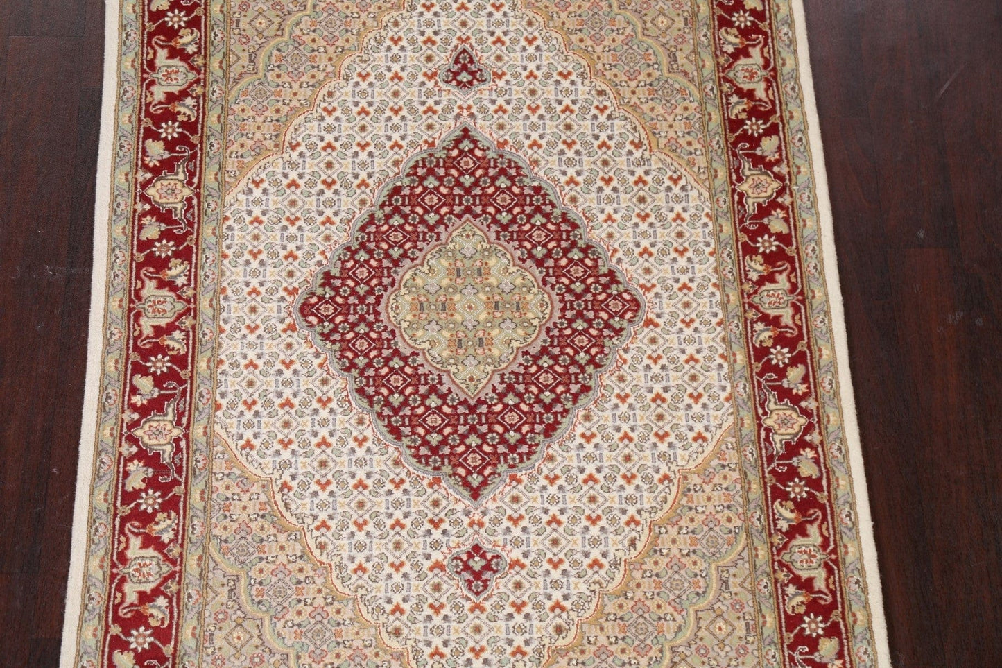 Vegetable Dye Tabriz Mahi Area Rug 4x6