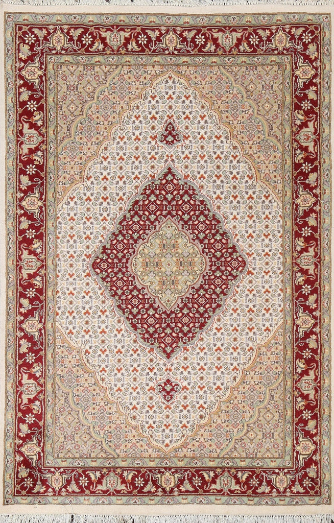 Vegetable Dye Tabriz Mahi Area Rug 4x6