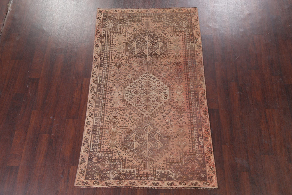 Antique Qashqai Persian Area Rug 4x7