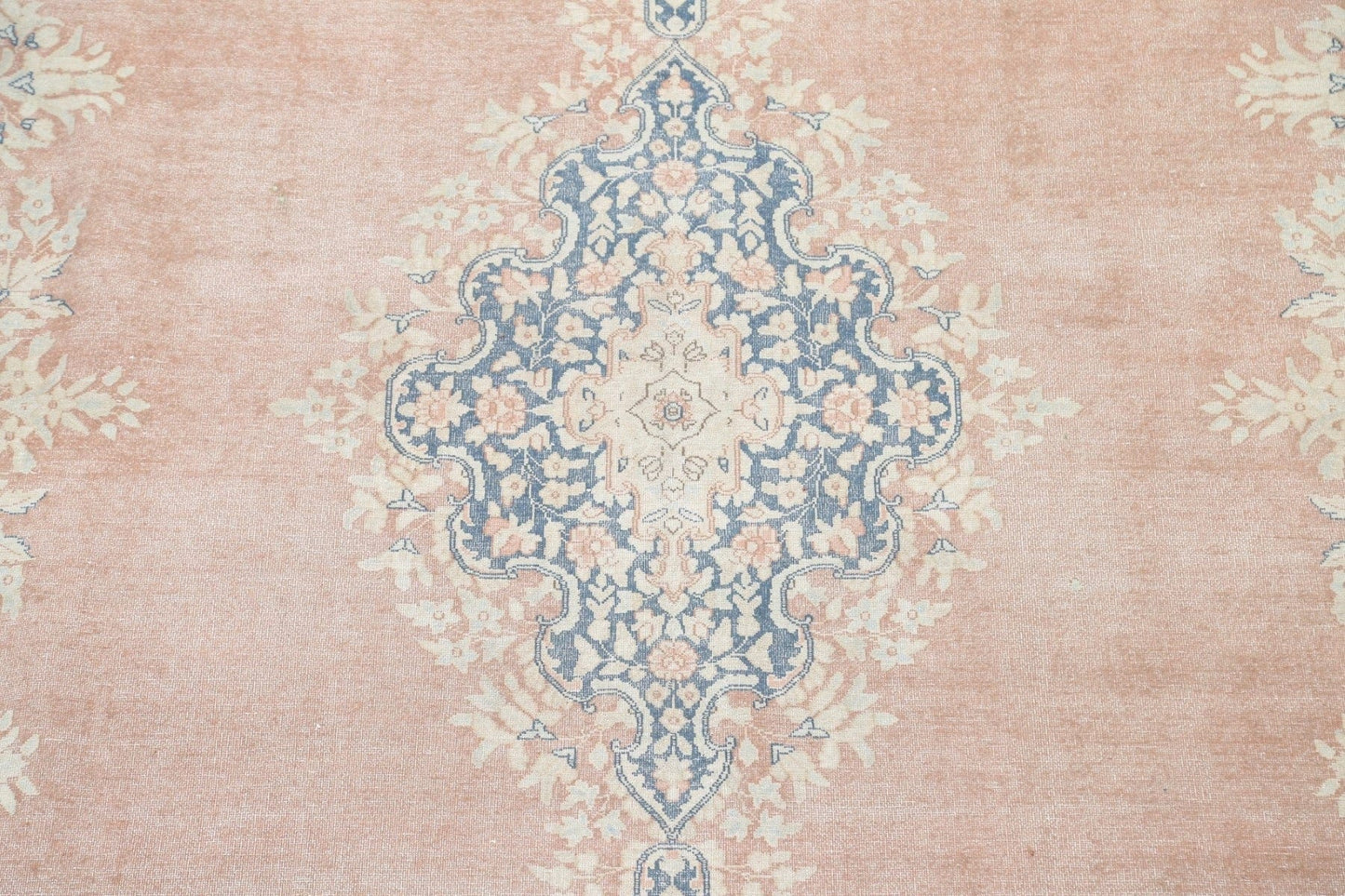 Muted Distressed Kerman Persian Area Rug 10x13