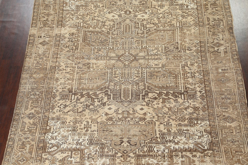 Geometric Heriz Persian Area Rug 9x12