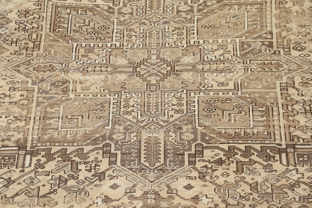 Geometric Heriz Persian Area Rug 9x12