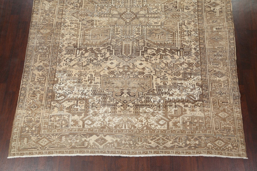 Geometric Heriz Persian Area Rug 9x12