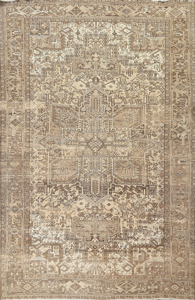 Geometric Heriz Persian Area Rug 9x12