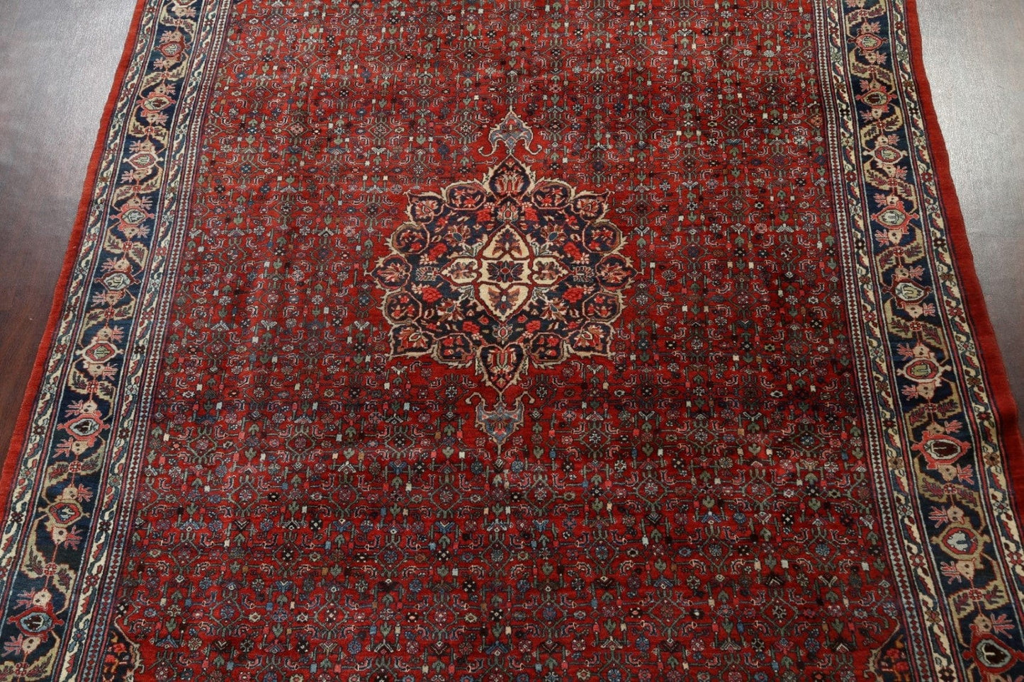 Antique Vegetable Dye Bidjar Persian Area Rug 9x12